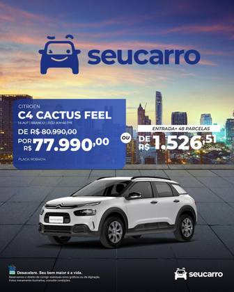 CITROËN C4 CACTUS 1.6 VTI 120 FLEX FEEL PACK EAT6